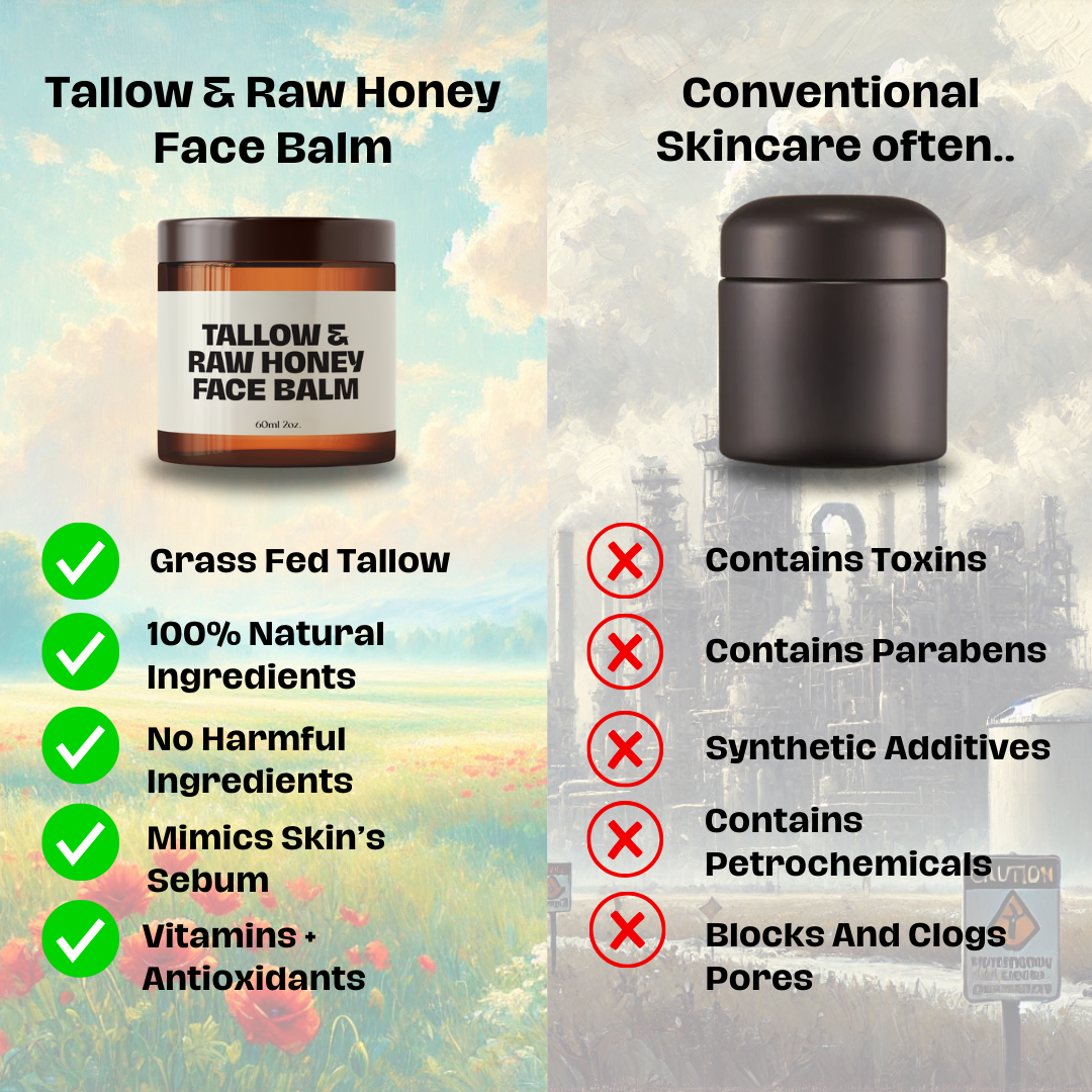 Tallow & Raw Honey Face Balm